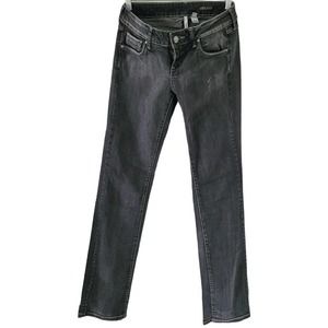 MNG by Mango Jeans 8 30x34 Faded Wash Black Straight leg
